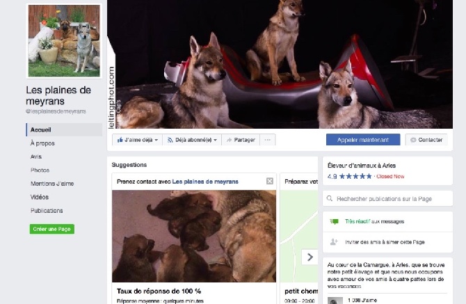 Suivez notre page Facebook !